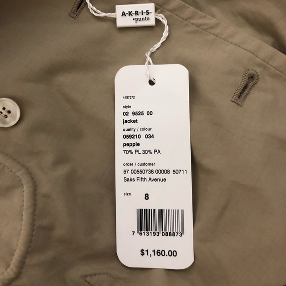 Akris Punto NWT
Double-Breasted Rain Coat - Picture 8 of 9